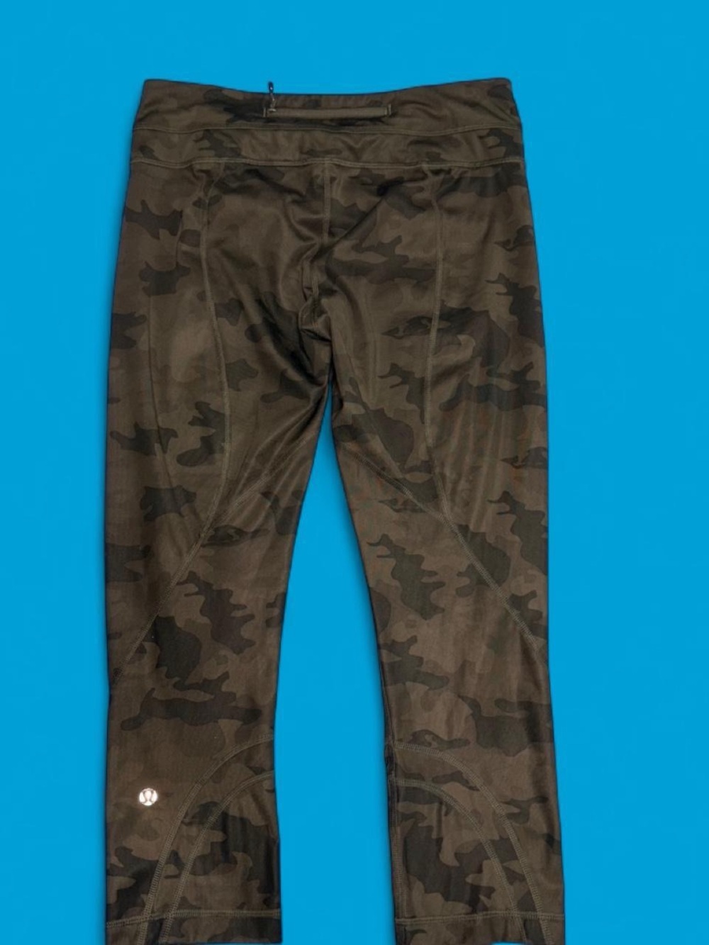 lululemon athletica camo Leggings - green and black